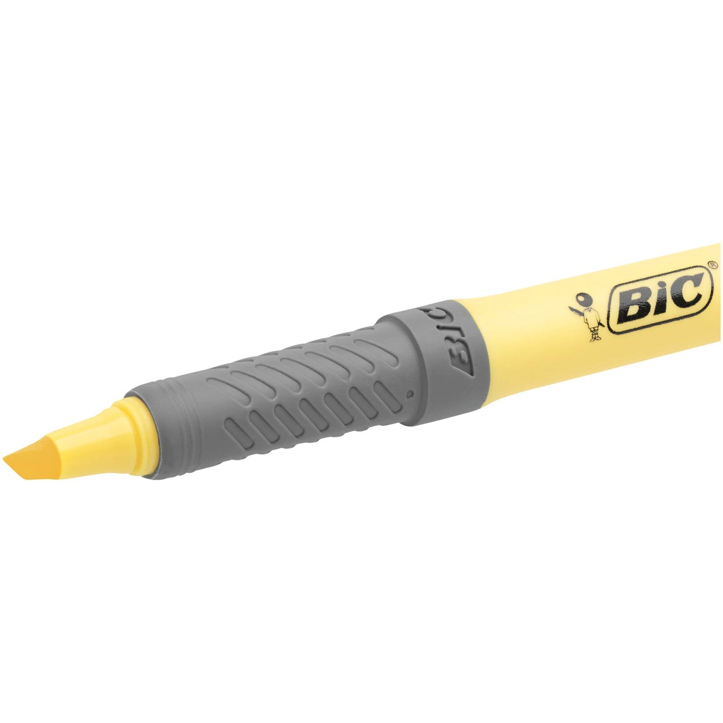 BIC Pastell Textmarker, Highlighter in 4 verschiedenen Pastellfarben, Strichstärke: 1.6mm - 3.3mm, mit Austrocknungsschutz, bunt