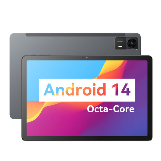 BWJBSW Tablet Android 10.95-Zoll-HD-Display, 4GB RAM,128GB, mit Quad Stereolautsprechern 8000mAh Akku, Schwarz, Wi-Fi, Bluetooth, Type-C