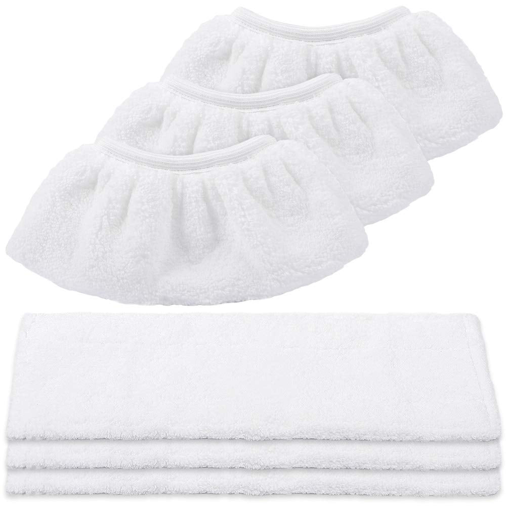 KEEPOW Mikrofasertuch Set kompatibel mit Kärcher EasyFix SC 2, SC 3, SC 4, SC 5 Dampfreiniger (3x Bodendüse + 3x Handdüsen)