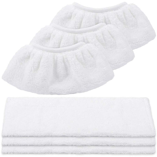 KEEPOW Mikrofasertuch Set kompatibel mit Kärcher EasyFix SC 2, SC 3, SC 4, SC 5 Dampfreiniger (3x Bodendüse + 3x Handdüsen)
