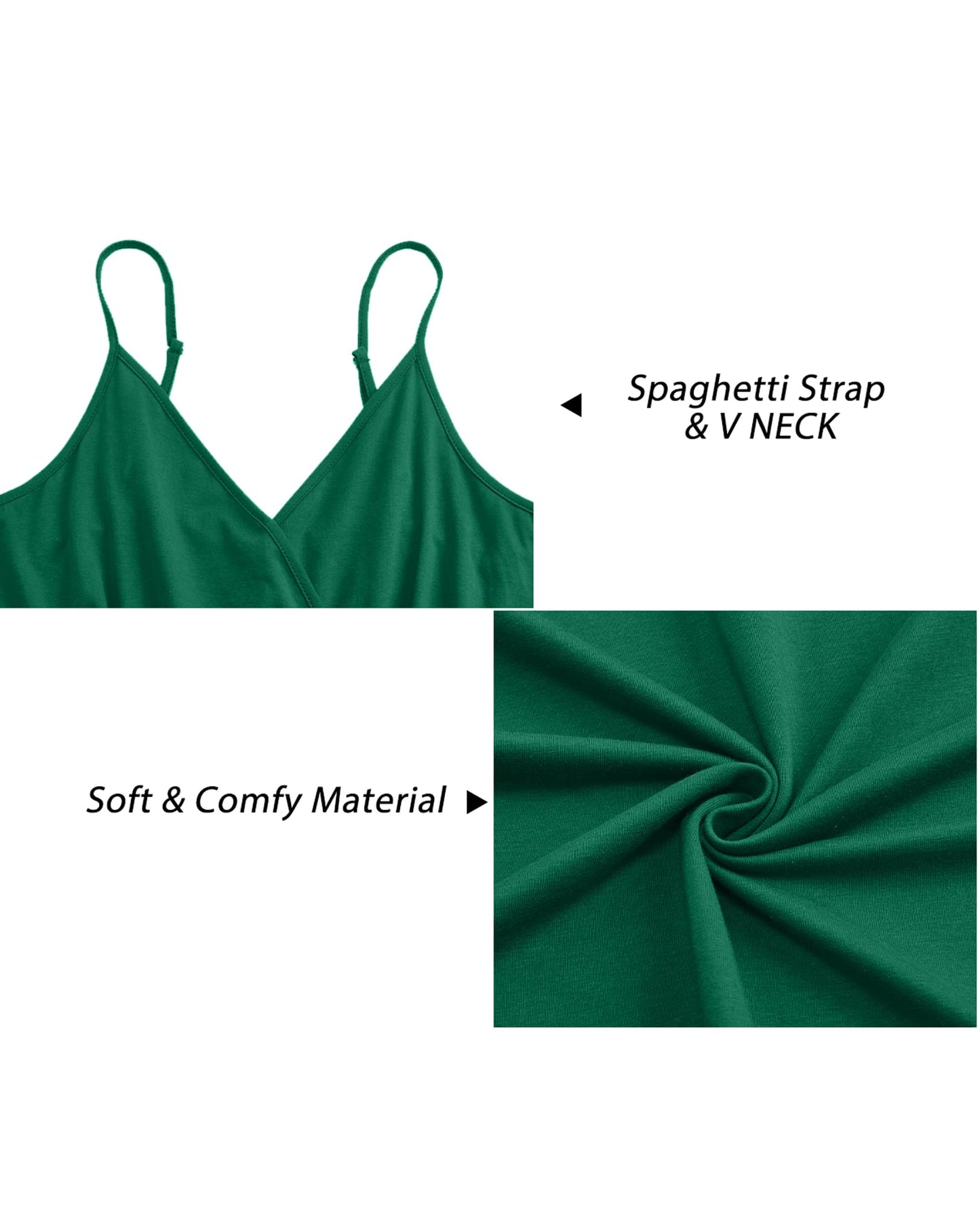 Newshows Sommerkleid Damen Lang Maxikleid Sommer V Ausschnitt Kleid Schlitz Freizeitkleid Elegant für Hochzeitsgast (Grün,Groß)