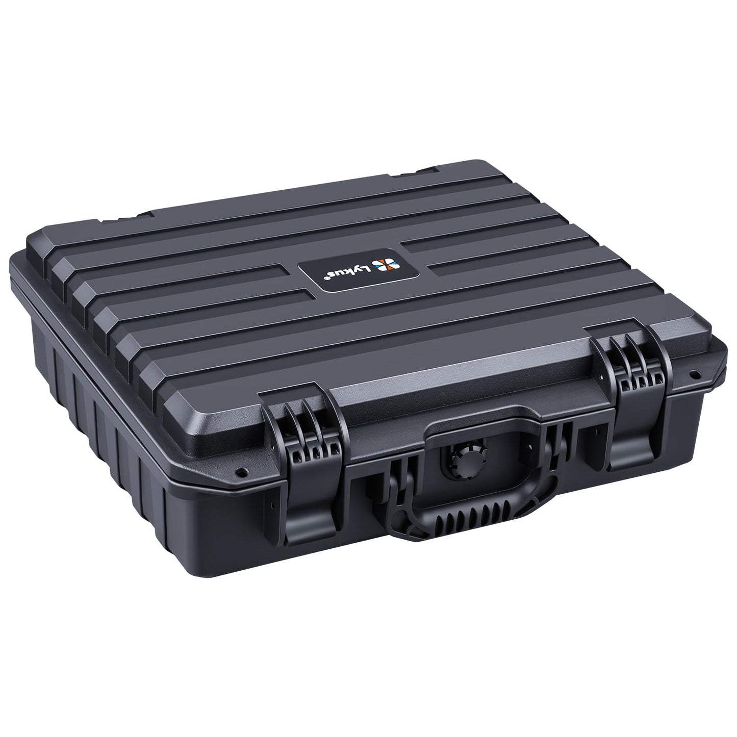 Lykus HC-4010 Wasserdicht Koffer mit anpassbarem Schaumstoff, Innengröße 40,7x33,6x11,7 cm, geeignet für Laptop, Elektronik und mehr