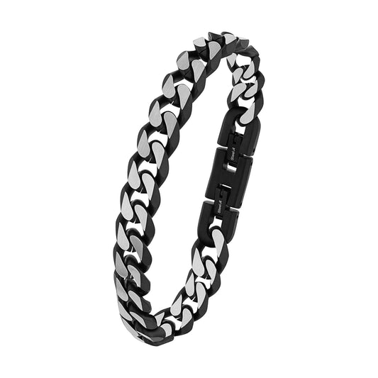 s.Oliver Armband Edelstahl Herren Armschmuck, 20+1,5 cm, Silber, Kommt in Schmuck Geschenk Box,