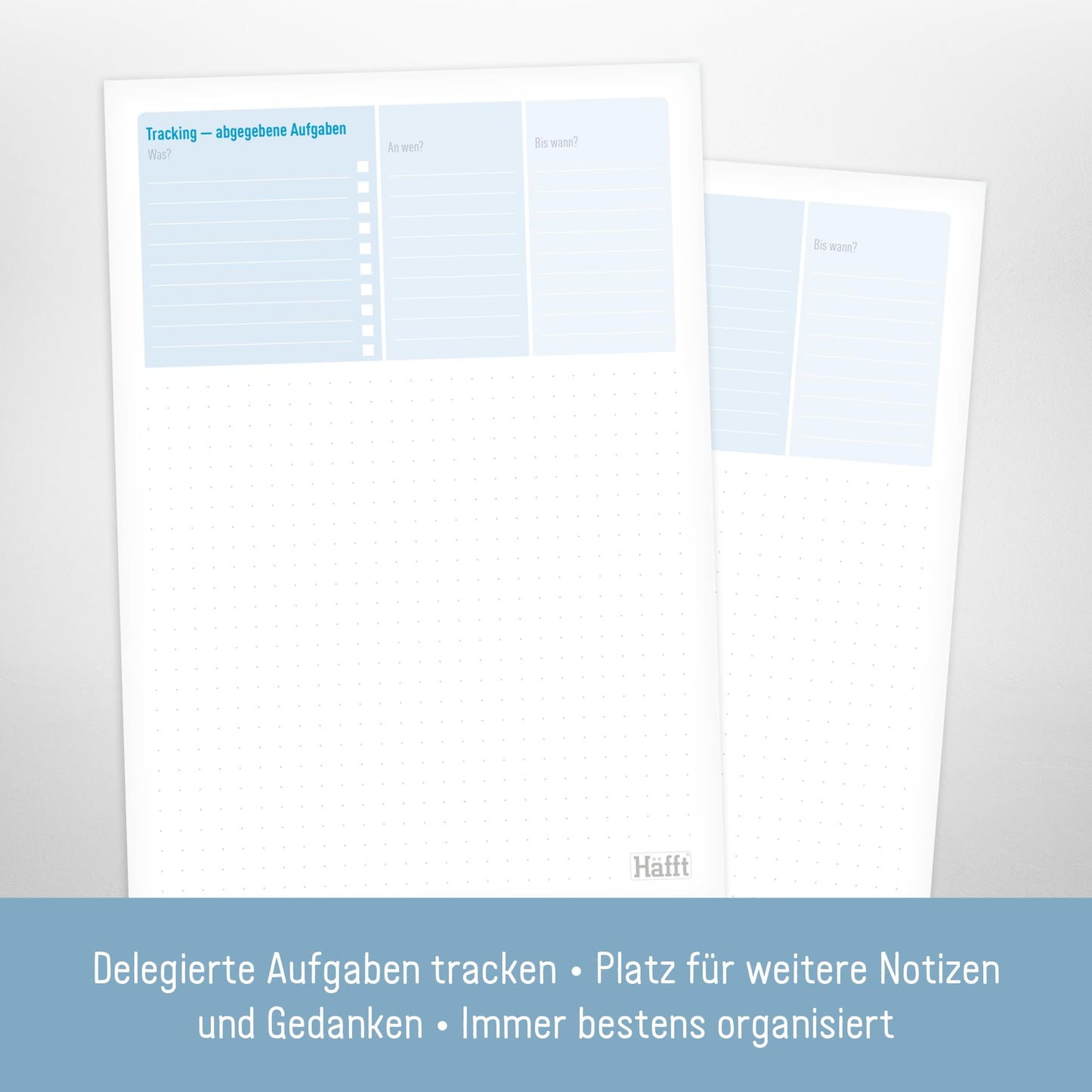 A5 To-do-Listen Block, 50 Blatt | Aufgabenblock nach Eisenhower-Prinzip inkl. Notizblock auf der Rückseite von Trendstuff by Häfft | nachhaltig & klimaneutral