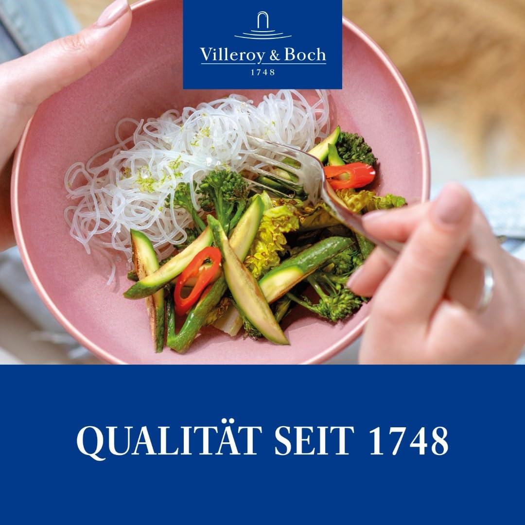 Villeroy & Boch – Oscar Tafelbesteck 68 teilig 12 Personen, Spülmaschinenfest, Rostfrei, Besteck Edelstahl, Essbesteck, Besteckset, Messer, Gabel, Löffel, Küchen Besteck Set, Edelstahl