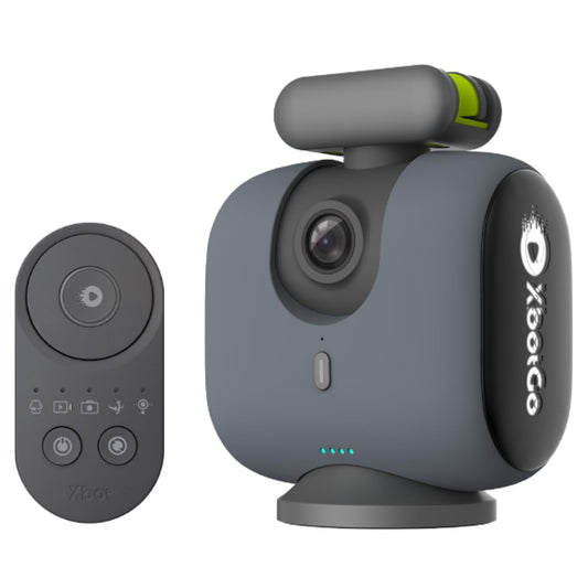 XbotGo Chameleon AI Smarte Sport-Action-Kamera, 360° Tracking Gimbal System für Team- und Spielererkennung, Live-Streaming, Auto-Editing, ohne ABO, Lava Graphite