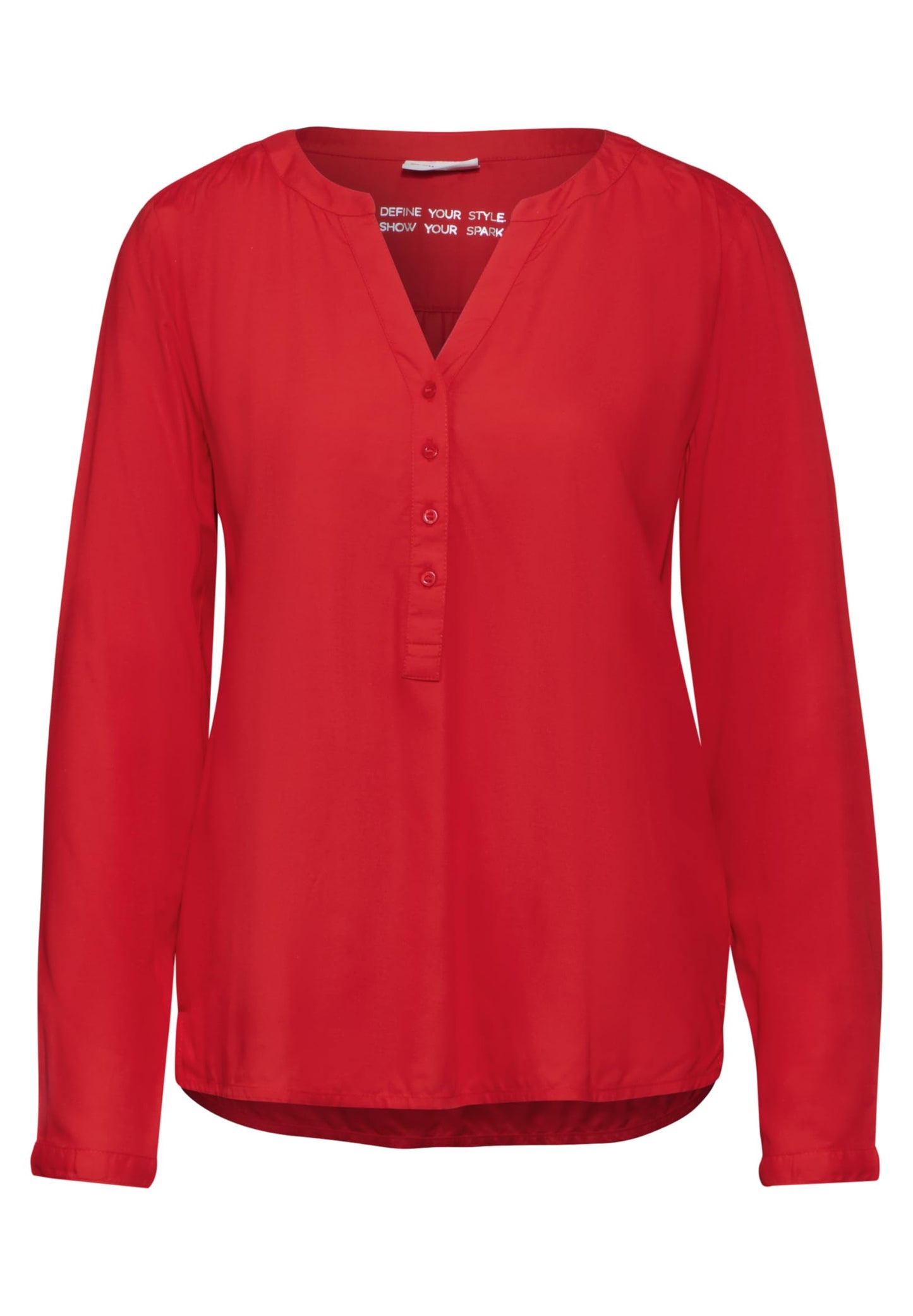STREET ONE Basic Bluse in Unifarbe