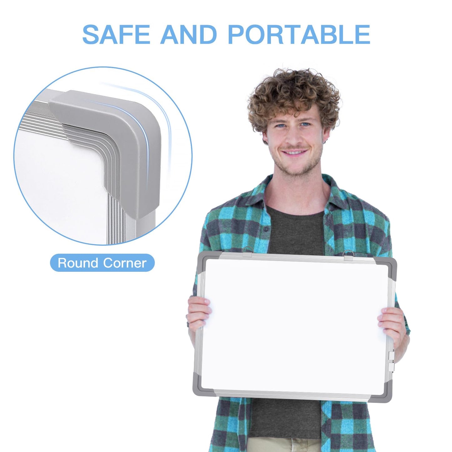 ARCOBIS Whiteboard Wochenplaner Magnetisch, Klein 40x30cm Magnettafel Whiteboard Kalender, Wand HäNgende Doppelseitige Tafel füR Planung, To Do Liste, Zeichnen, Schule, Zuhause, BüRo