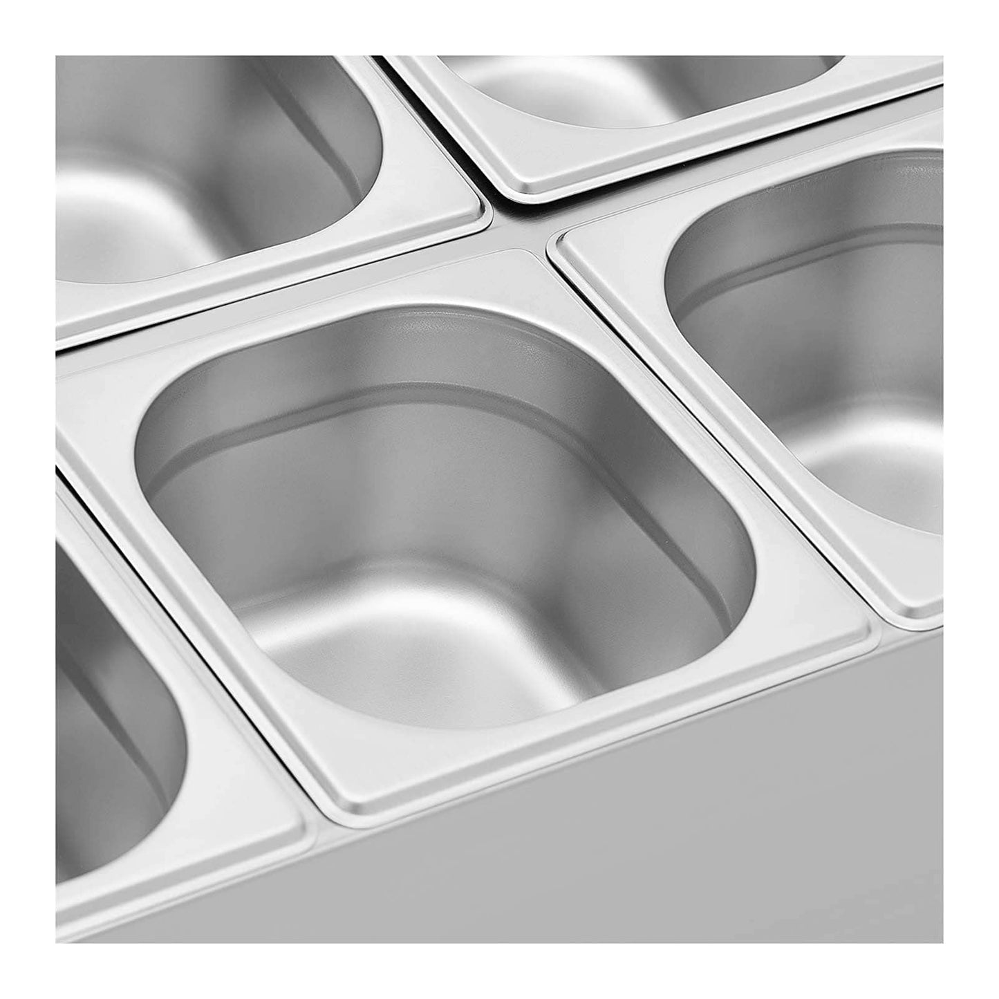 Royal Catering RCPN-06 GN Aufsatzbord 2 x 3 GN 1/6 11,4 l GN-Behälter-Ständer GN-Ständer Ständer für GN-Behälter