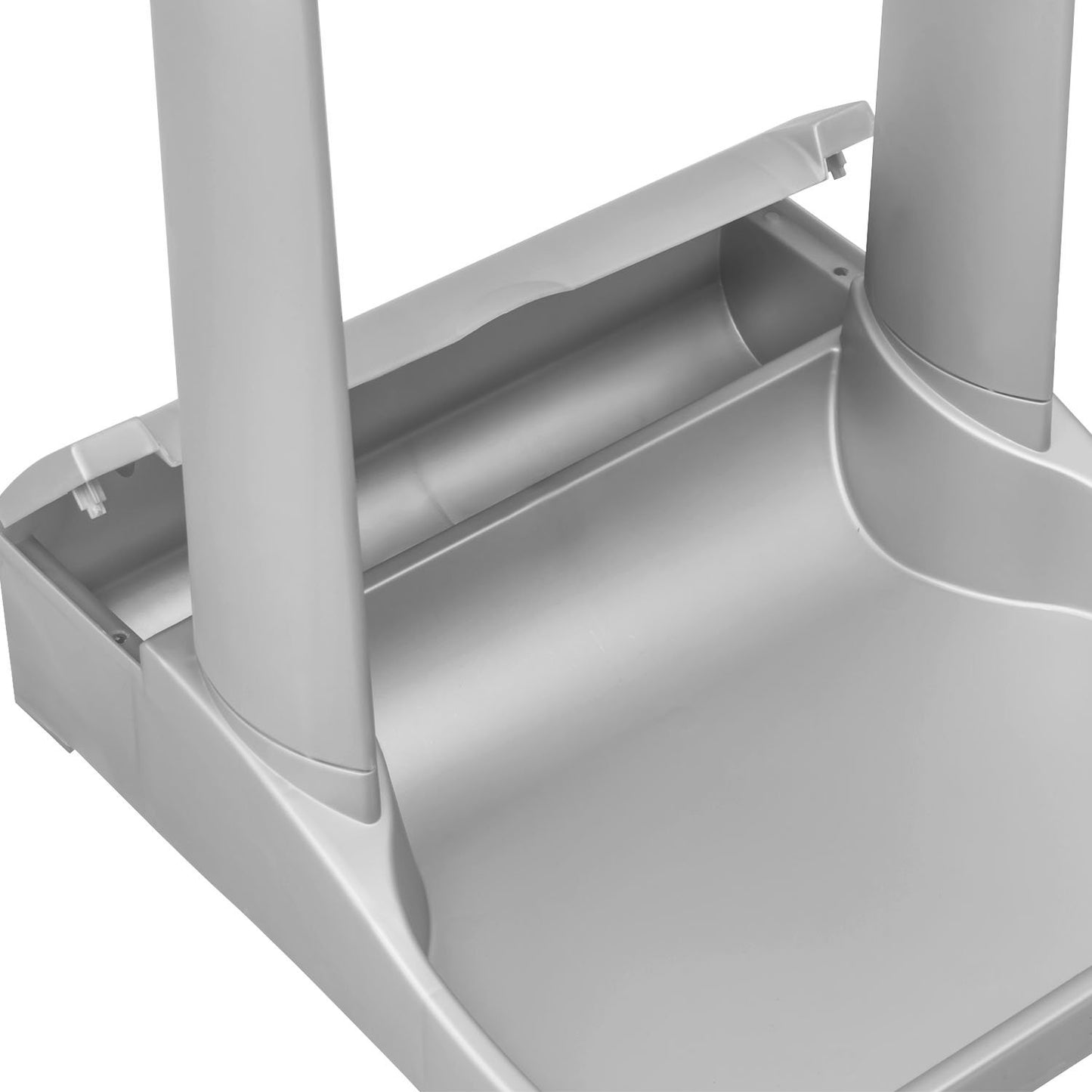 keeeper System-Müllsackständer mit integriertem Aufbewahrungsfach, 60-120 l, Ole, Silber