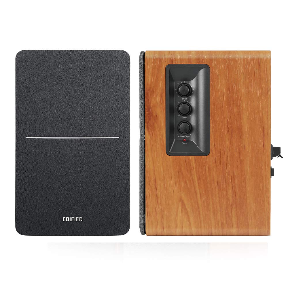 Edifier R1280DBs Aktive Bluetooth Regallautsprecher - Optischer Eingang Aktiv lautsprecher - 2.0 Kabelloser Monitor Lautsprecher - 42W RMS mit Subwoofer Ausgang Bookshelf Hi-Fi Speakers- Holz