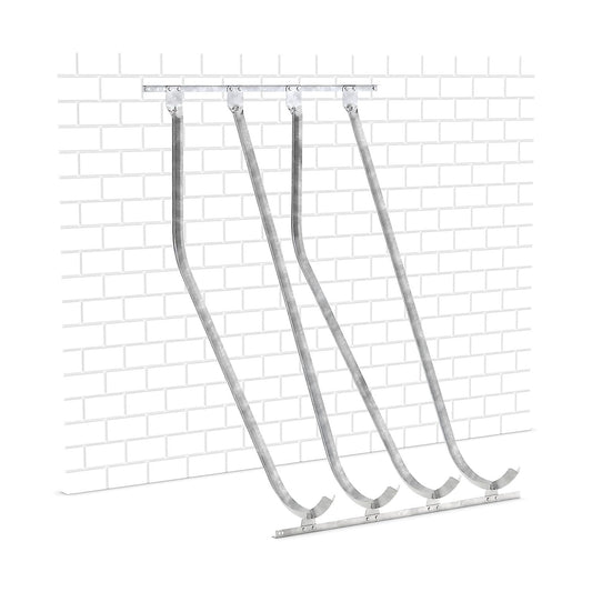 kaiserkraft | Schräghochparker | Wandmontage | 4 Einstellplätze