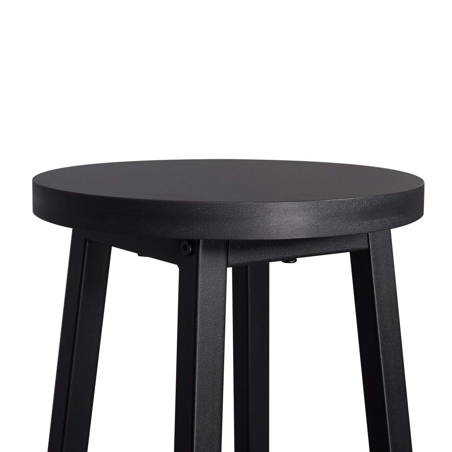 WOLTU BH130sz-2 2X Barhocker Bistrohocker Tresenhocker Barstuhl, Gestell aus stabilem Stahl, Stizfläche aus MDF, Schwarz