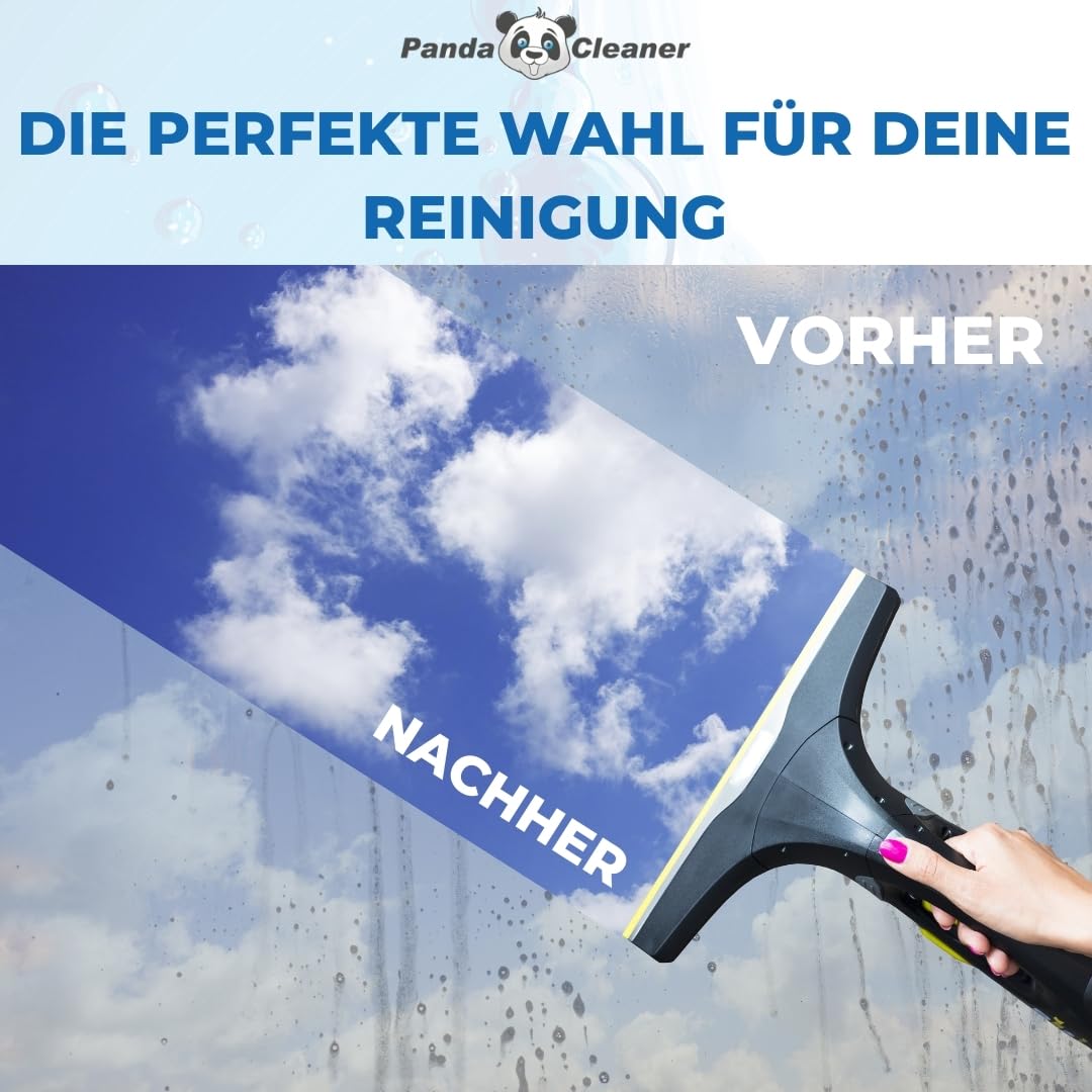 PandaCleaner Glasreiniger Konzentrat - 1000ml Glasreiniger Fenster - Fensterreiniger Konzentrat für streifenfreie Reinigung - Für alle Fenstersauger (1000ml)