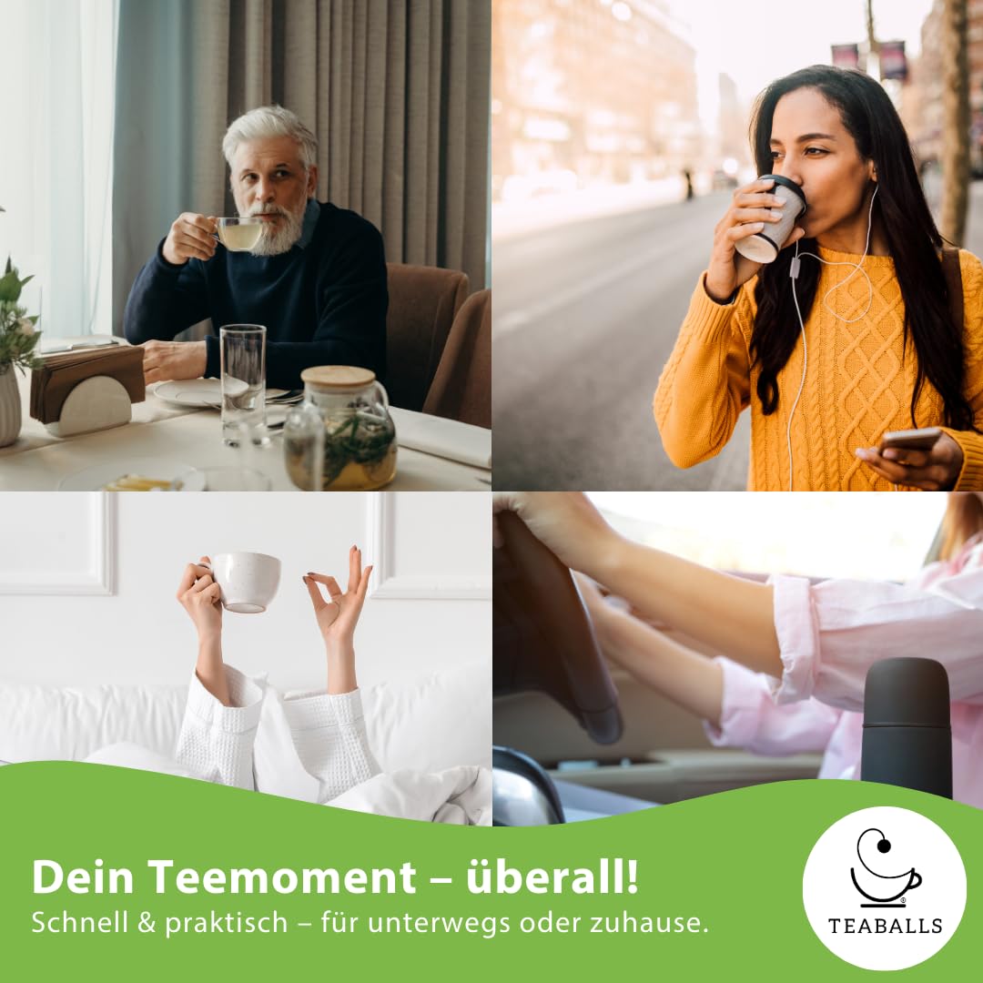 TEABALLS Set Relax mit Rooibos, Ceylon, Guten Abend 3er Pack für 225 Tassen