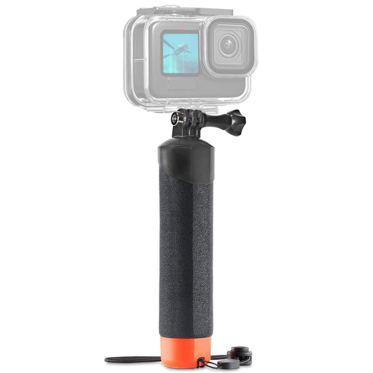FitStill Waterproof Floating Grip für Go Pro Hero 13/12/11/10/9/8/7/6/5/4/3 Session, DJI Osmo Action 4/3/2/ und andere Action Kameras Schnorcheln Unterwasser Tauchen Selfie Stick Grip