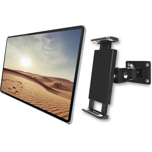 SUNNINGUP Tablet Wandhalterung, Metall iPad Wandhalterung für 4,7"-12.9" Tablet iPad Phone, 360° Drehbare und Stabile iPad Wandhalterung für Küche, Bad, Lager, Schlafzimmer und Lesezimmer