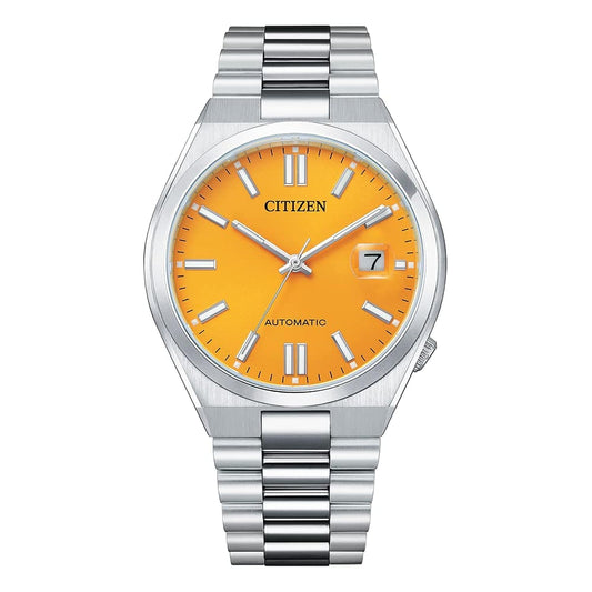 CITIZEN Herren Analog Automatik Uhr mit Edelstahl Armband NJ0150-81Z