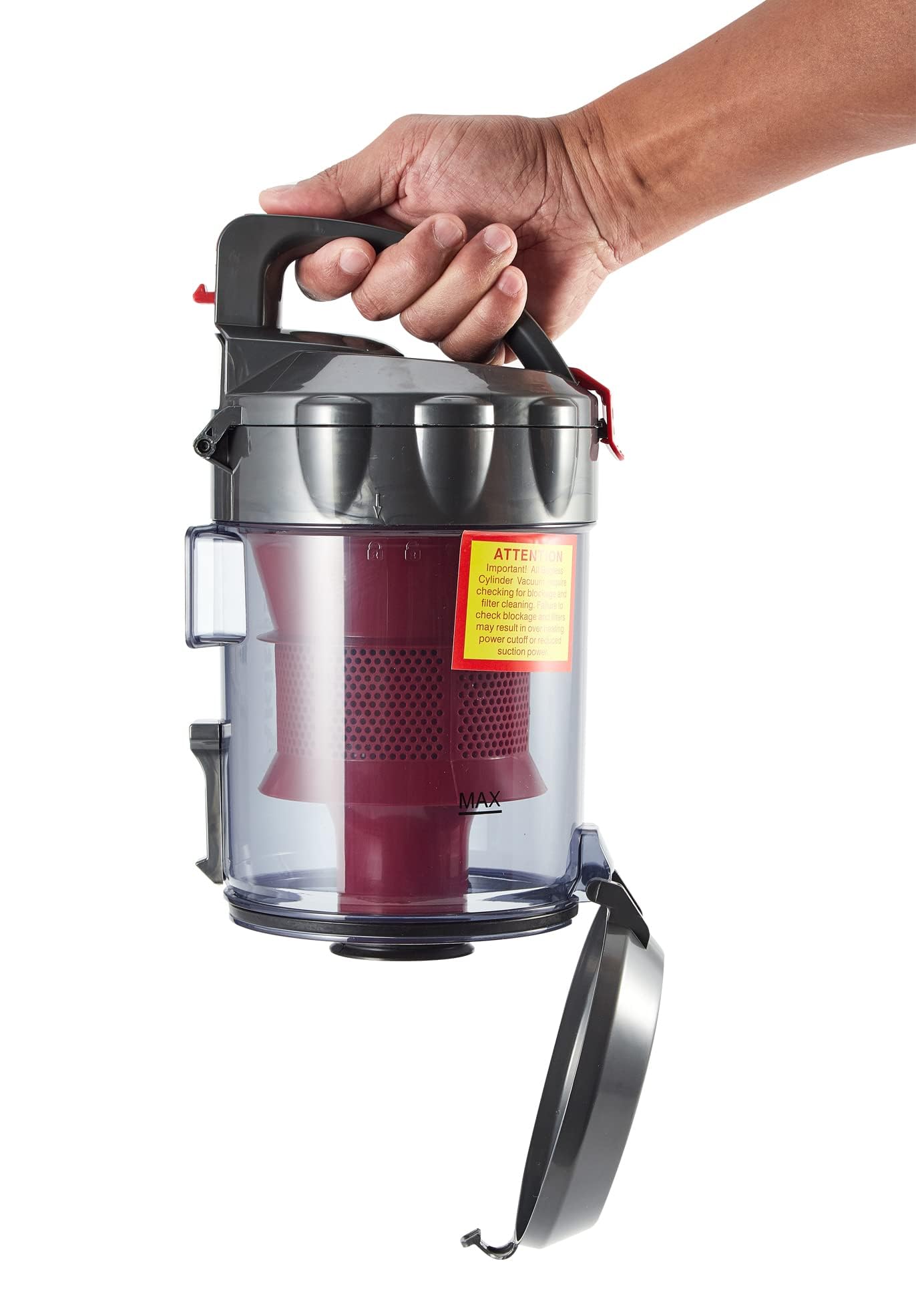 Akitas 800W Leistungsstarker beutelloser Zylinderstaubsaugerstaubsauger,Düsenkopf Hartbodenteppich Turbo PetHair Tool