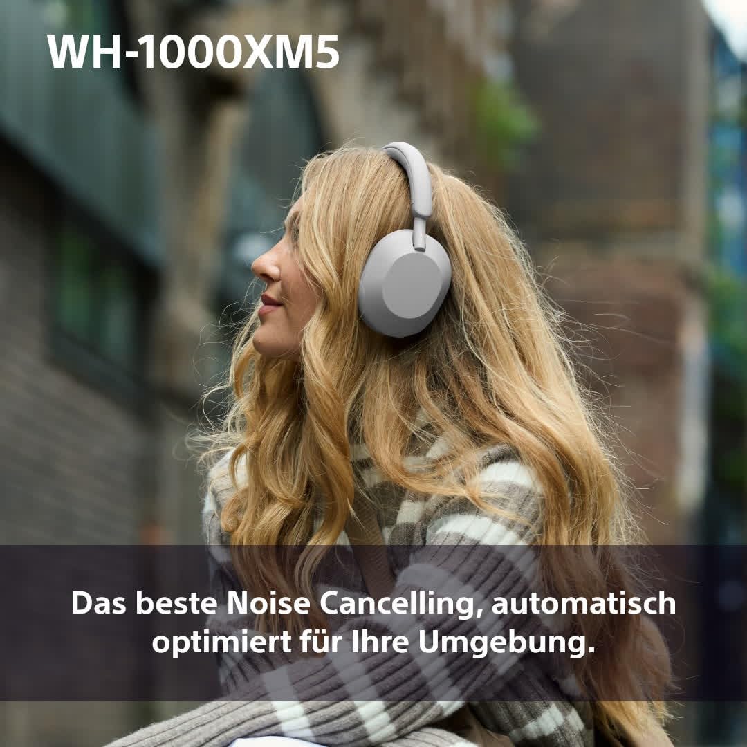 Sony WH-1000XM5 Wireless Noise Cancelling Headphones (30h Battery, Touch Sensor, Quick Charge Function, Optimised for Amazon Alexa, Headset with Microphone) Midnight Blue, Blau