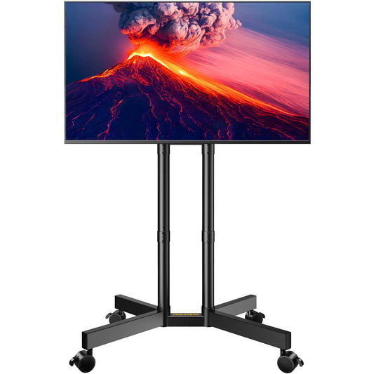 PERLEGEAR TV Ständer Rollbar für 32-70 Zoll Plasma/LCD/LED Fernseher, TV Standfuss Höhenverstellbar mit Neigbar -15° to +5°, Fernsehständer mit Rollen bis zu 40 KG, Max VESA 400x400 mm, PGTVMC14