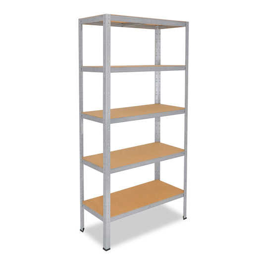 shelfplaza Home Schwerlastregal 200x100x40 cm verzinkt – stabiles Metallregal mit 5 höhenverstellbaren Böden, 175 kg Tragkraft pro Ebene, Steckregal für Keller und Garage