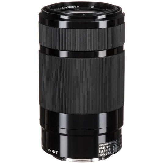Sony SEL-55210 Tele-Zoom-Objektiv (55-210 mm, F4.5–6.3, OSS, APS-C, geeignet für A7, ZV-E10, A6000- und Nex-Serien, E-Mount) schwarz