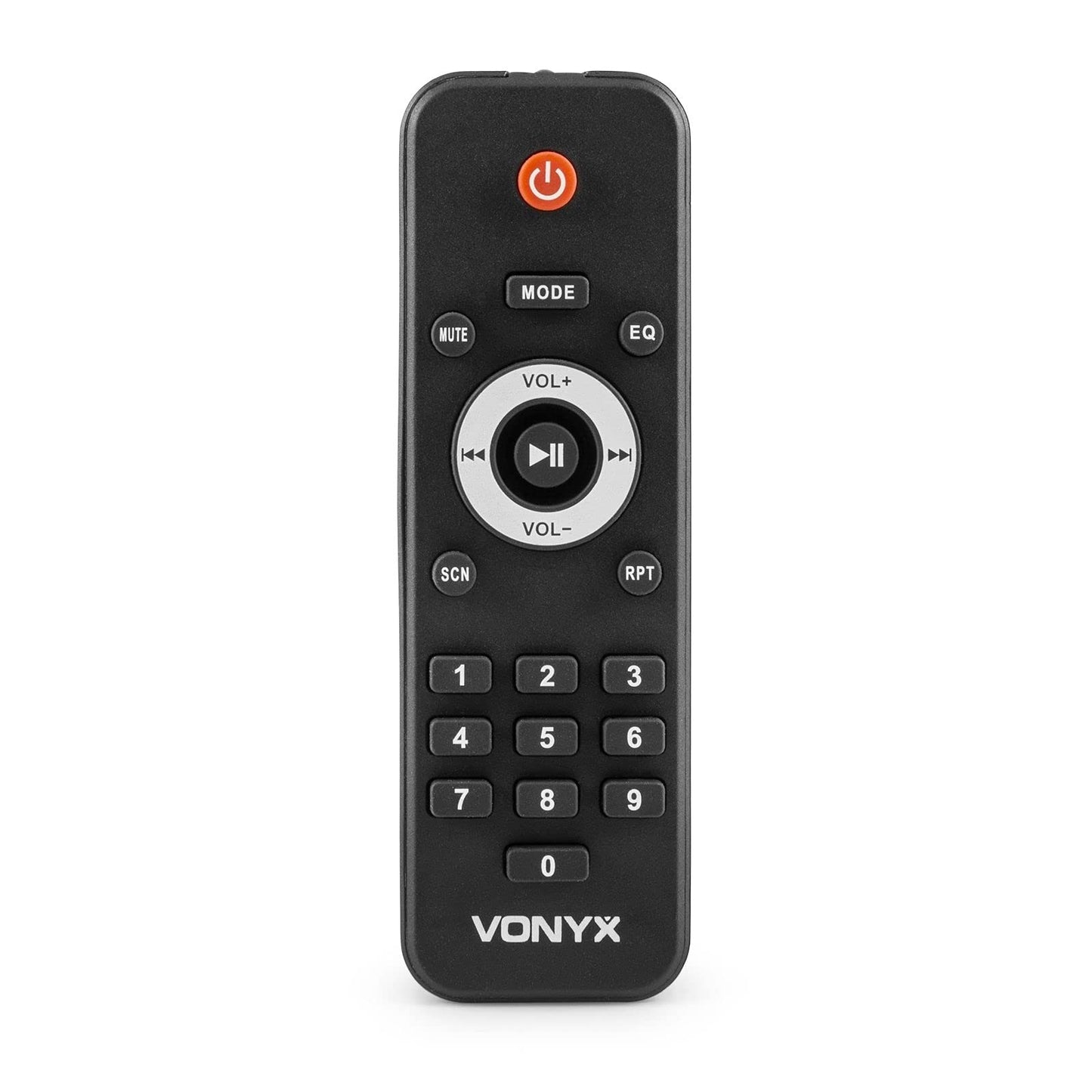 Vonyx VSA700-BP Partybox Bluetooth Lautsprecher Groß 1000W, 8 Std Akku, Mobile PA Anlage Komplettset mit 2 Kabellose Mikrofone und Fernbedienung - Mobile Musikbox Groß, USB, SD, MP3, Schwarz
