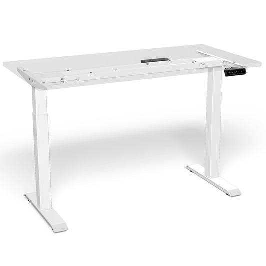 Desktronic Höhenverstellbarer Schreibtisch - Stehpult Tischgestell Elektrisch mit Touchscreen + Ladeanschlüssen - Höhenverstellbar