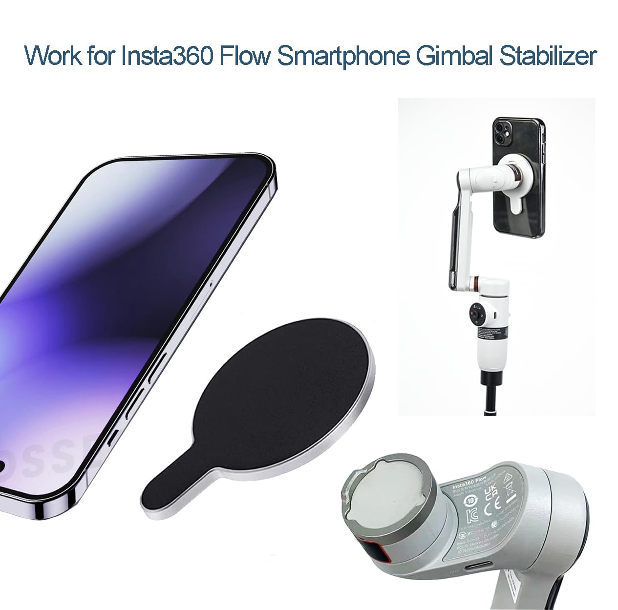 Fotoleey Magnetische Schnellwechselhalterung für Insta360 Flow Pro/Flow