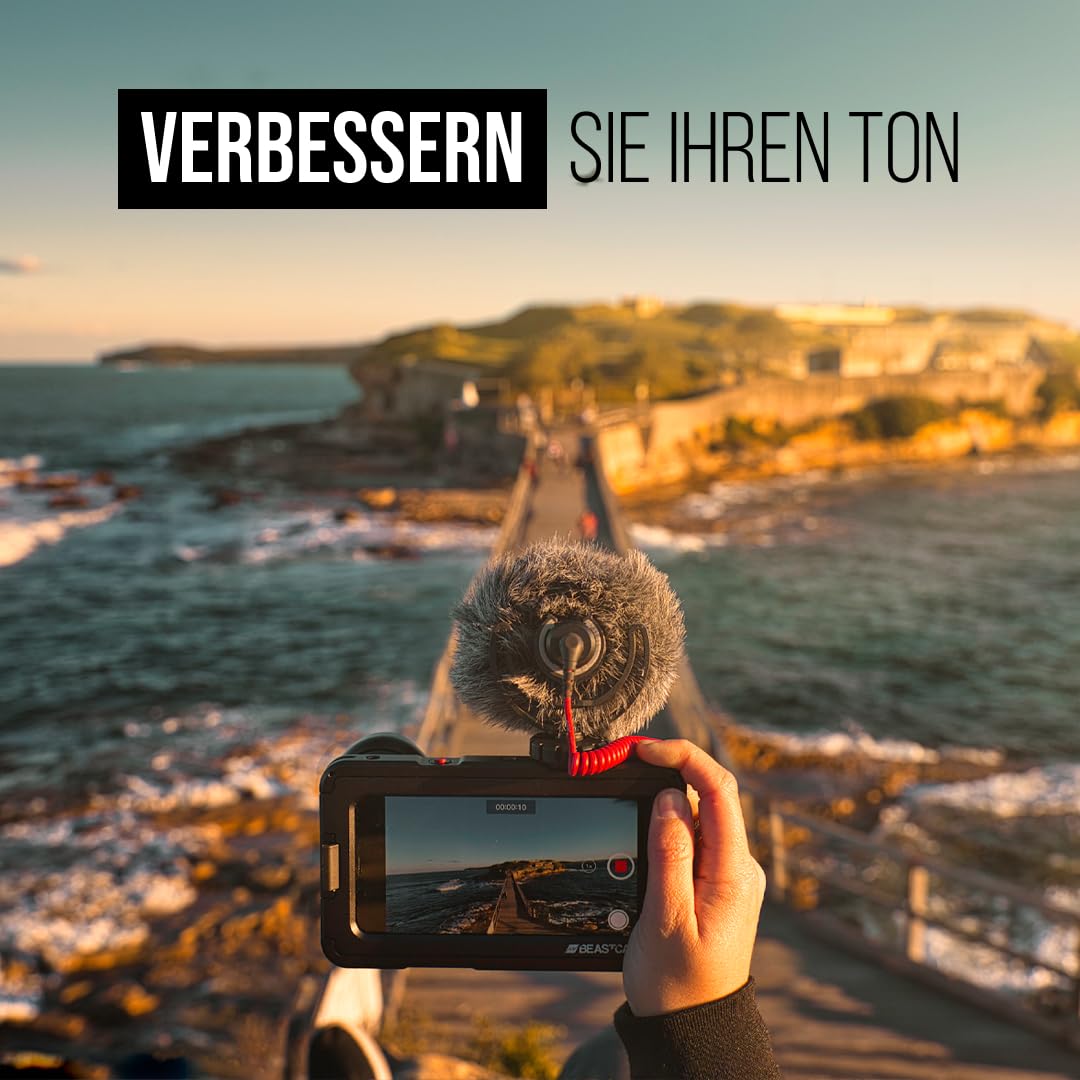 RØDE VideoMic Pro Professionelles Richtmikrofon mit Hochpassfilter und Pad für Videoaufnahmen und Content Creation (schwarz)