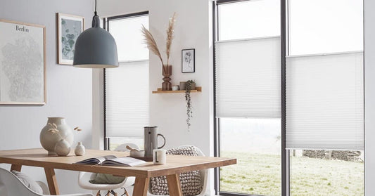 Plissee ohne Bohren Klemmfix 80x110cm(BxH) Weiß Jalousie Sonnenschutz Easyfix Faltrollo Lichtdurchlässig Rollo für Fenster & Tür