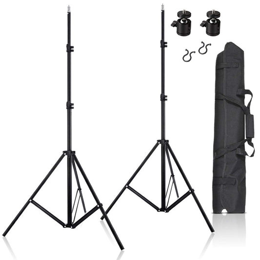 Selens 200cm Lichtstativ Light Stand Kit 2 Stück für HTC Vive VR Spiel Fotografie Produkt, Einstellbar Aluminiumlegierung Licht Stative mit 1/4" Kugelkopf, Kabelbaumclips Vive Zubehör, Tragetasche