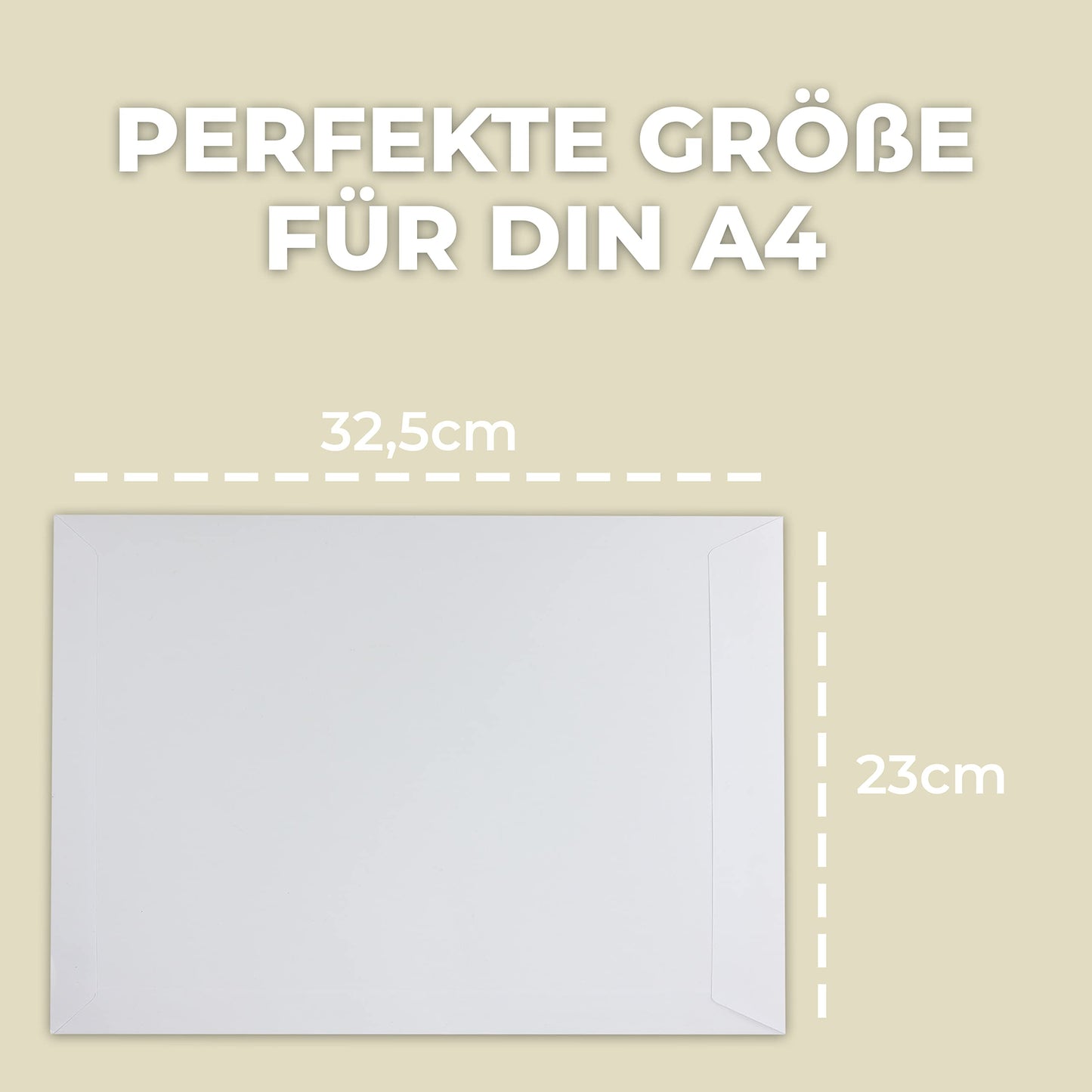 SPECHT 25er Packung Versandtaschen C4 - Briefumschläge A4 Weiß, Ohne Fenster, Selbstklebend, 120g/m² Kraftpapier, Kuvert & Geschäftsumschlag, Ideal für Geschäfts- & Privatpost, Made in Germany