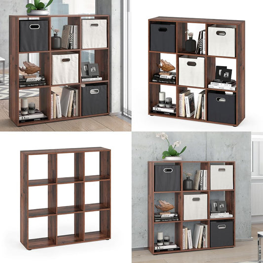 Vicco Raumteiler Nove, Antikholz, 104 x 108 cm