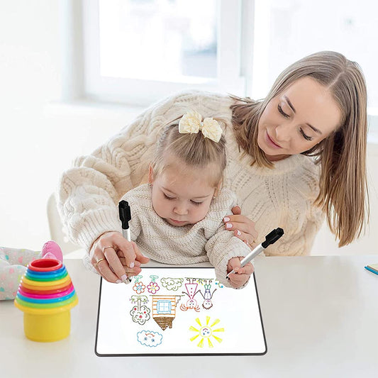 „RAIN QUEEN tragbares Whiteboard weiß 30x20 cm doppelseitig“