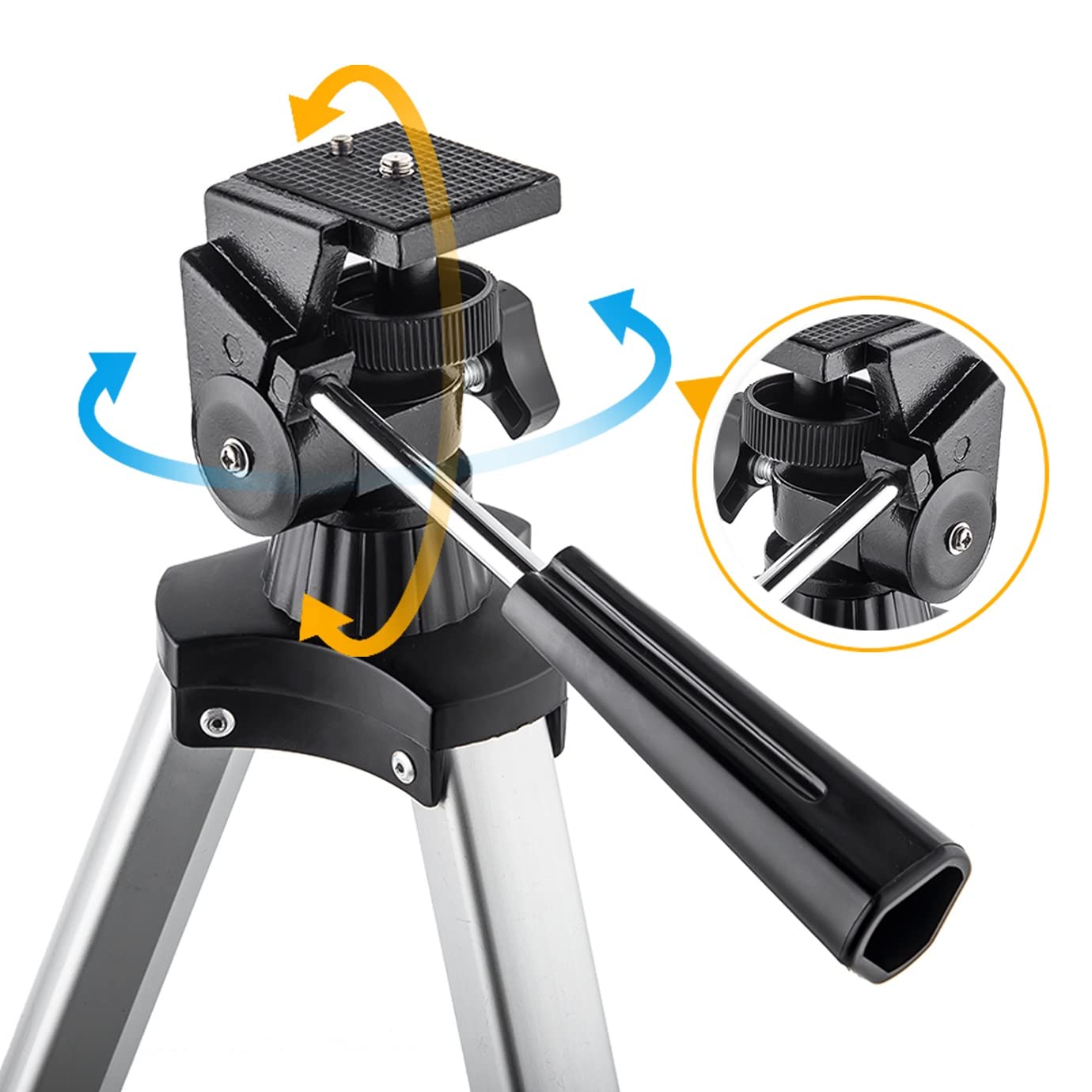 Gskyer Teleskop, 70 mm Öffnung 400 AZ-Mount Astronomisches Refraktions für Kinder und Anfänger- Reiseteleskop Erwachsene, D-70400