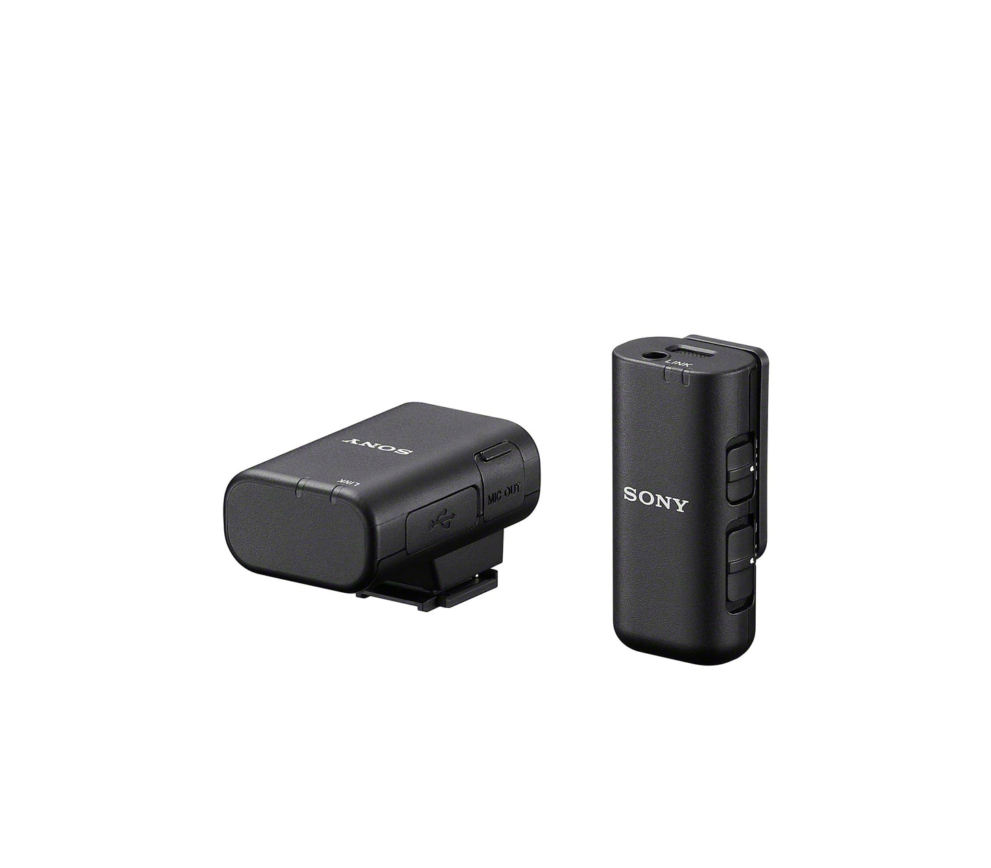 Sony ECM-W3S, 1 Sender, 1 Empfänger, Ladestation, Kompaktes Kabelloses Mikrofon, 150m Reichweite, Ideal für Kameras, Smartphones, Podcast, Streaming, Interviews