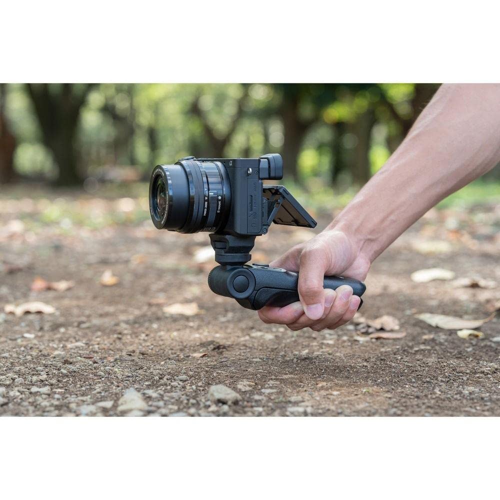 Sony GP-VPT2BT Bluetooth Handgriff (für Selfies und Vlogging, auch als Tripod nutzbar, kompatibel mit A9M2, A9, A7RM4, A7RM3, A7M3, A6600, A6400, A6100, RX100M7, RX0M2, ZV-1) schwarz
