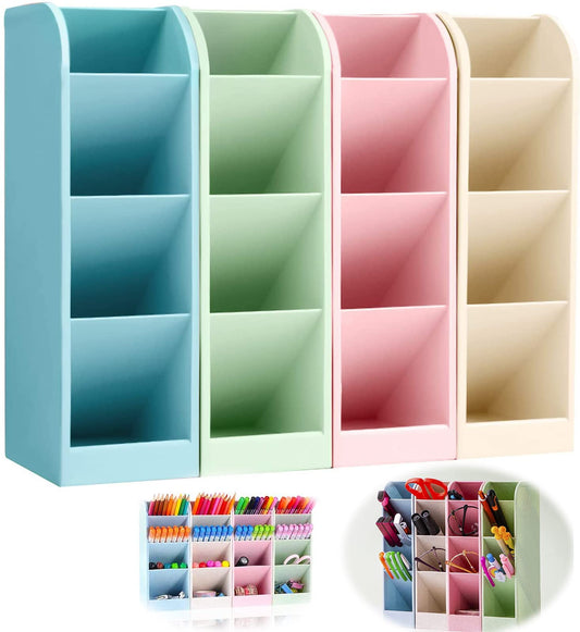 Lostwry 4 Stück Stiftehalter Organizer, Schreibtisch Stifteköcher, Stifthalter Bleistift Aufbewahrungsbox Pinselbehälter Organizer Stifte Halter für Büro Heimbedarf
