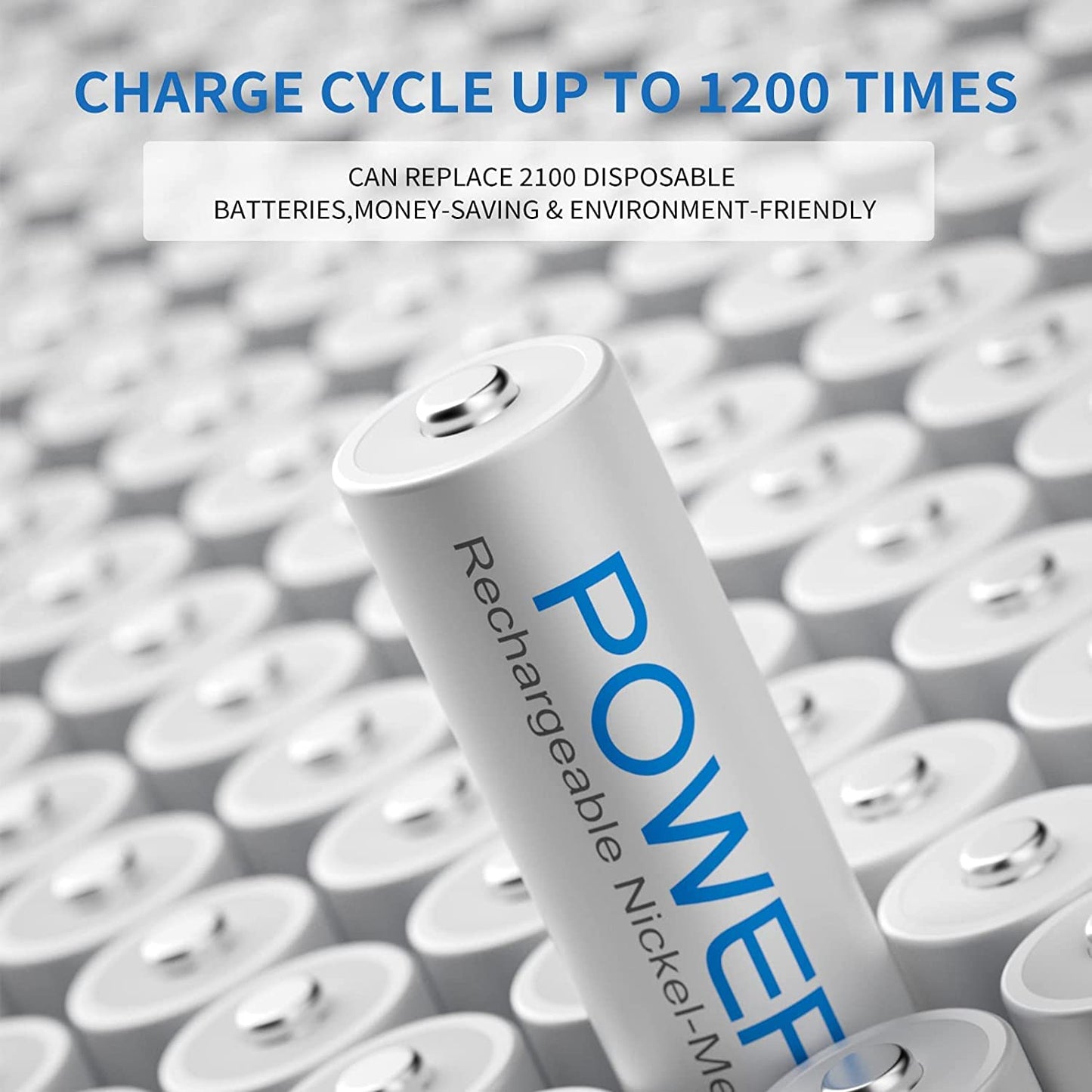 Akku AAA POWEROWL Micro AAA Akku NI-MH 16 Stück AAA Batterien Wiederaufladbare 1.2v Aufladbare Batterien AAA Akkubatterien (Geringe Selbstentladung,1000mAh)