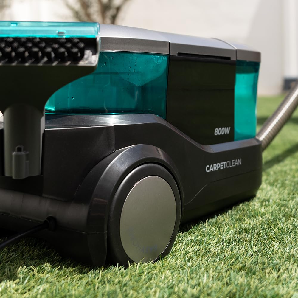 Cecotec Teppichstaubsauger - Polsterreiniger - Schlittenstaubsauger Conga CarpetClean 10000 EasyHome. 800W, 3L Frischwassertank und 1,5L Schmutzwassertank, Multiflächensystem, Zubehörkit