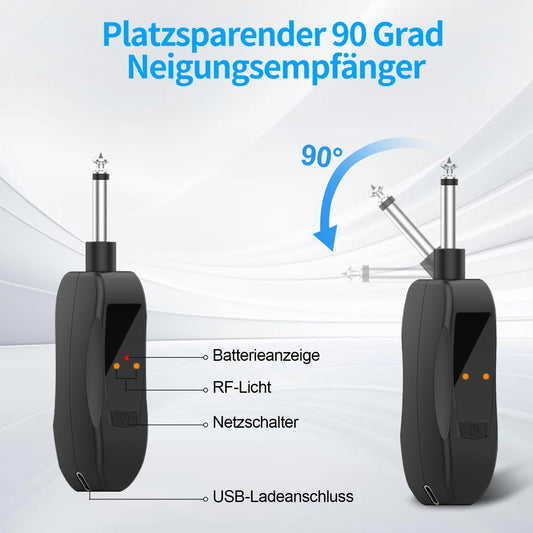 Aveek Karaoke Mikrofon Kabellos Set, 2.4GHz Drahtloses Handmikrofon,6,35/3,5 mm Mikrofonöffnung,Mit Aufladbarem Empfänger,Geeignet Für Karaoke-Maschinen, Hochzeiten, DJs, Partys