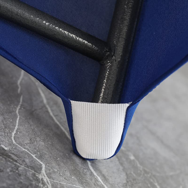 iEventStar Stretch Stehtisch Hussen Spandex Stehtischhussen Bartische Hochzeit Erstärkung im Fußbereich Rund Tischdecke für Bistrotisch Cocktail-Party (Königsblau, 1er Set - Ø 80-85 cm)