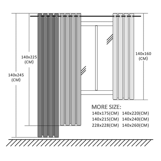 Topfinel 1er Set Gardinen Wohnzimmer Stores Gardinen mit ösen Voile Vorhang Halbtransparent Moderne Leinenoptik vorhänge kinderzimmer Gardinen Fenster 300x280 cm (BxH)