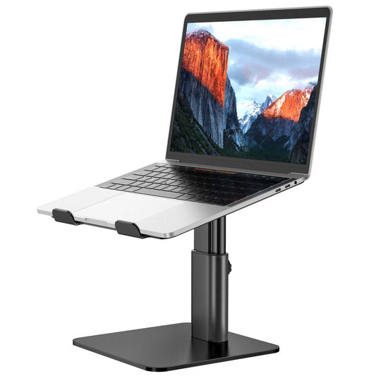 BESIGN LSX6N Laptop ständer, Verstellbarer ergonomischer Notebook-Ständer, Laptop ständer kompatibel mit 10-15.6" Laptops, Schwarz