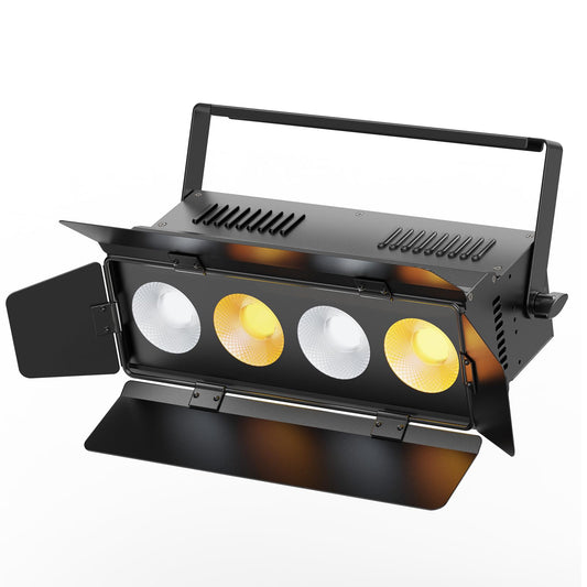 200W COB Par Licht 2 in 1 Kalt/Warmweiß Lichteffekte LED Par Strahler 3200K/6500K Bühnenlicht mit Verdunkelungspanel dmx512 Spotlight für Bühne Kirche Club Party Lichttechnik Hochzeit Beleuchtung