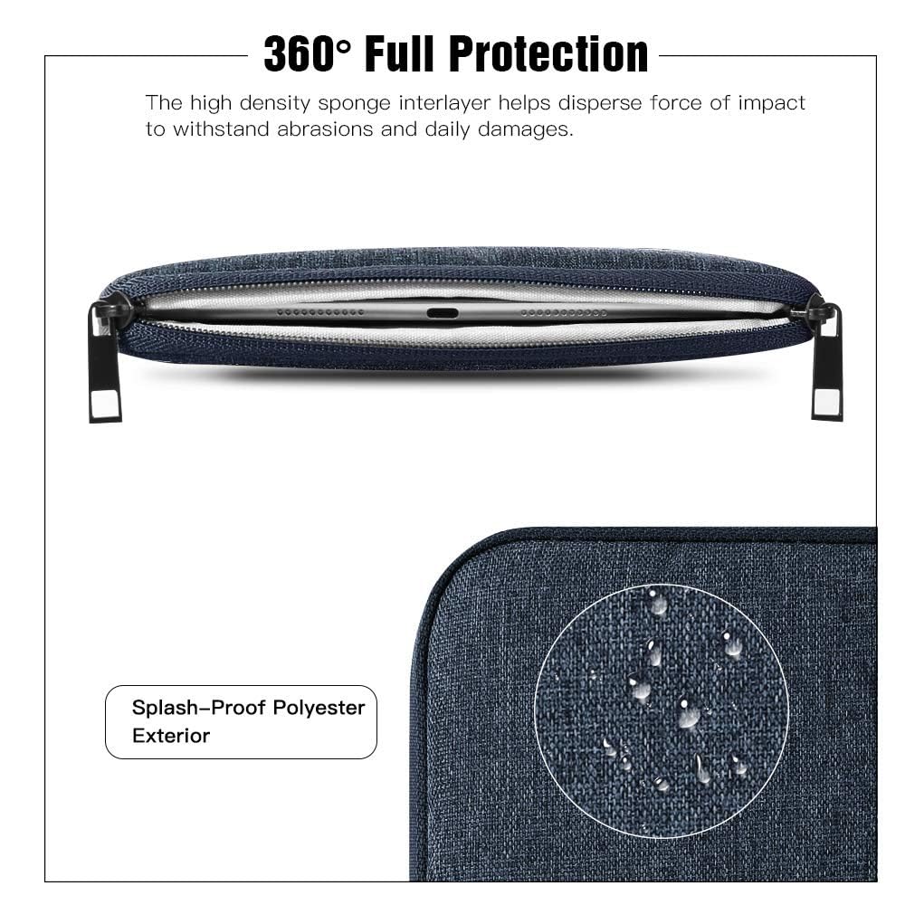 TiMOVO 8-9 Zoll Tablet-Tasche Hülle für All-New iPad mini 7 (A17 Pro, 2024), iPad mini 6 (8.3-Zoll, 2021), iPad mini 5/4/3/2/1, Tragbare Schutztasche mit Taschen für iPad mini