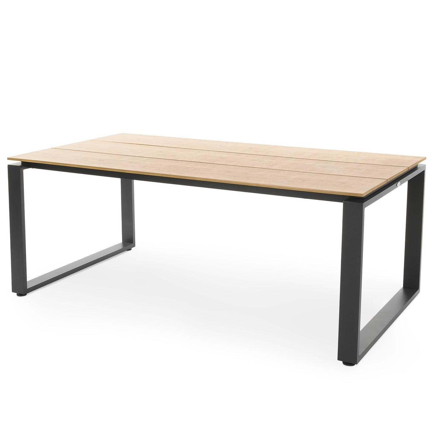 di volio Gartenmöbel PREZZA, langlebiges Gartenmöbel-Set für 6-8 Personen - Esstisch & 6 Stühle, Kunstholz & Aluminium, stapelbare und Bequeme Stühle (6+1)