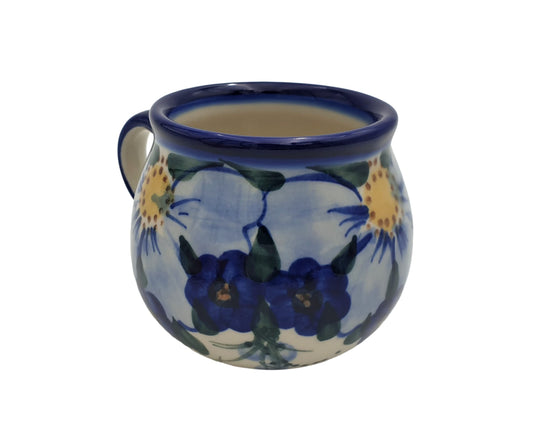 BLUESTAMP Klassische Handbemalte Bunzlauer Keramik Becher 300 ml, 524-ART.